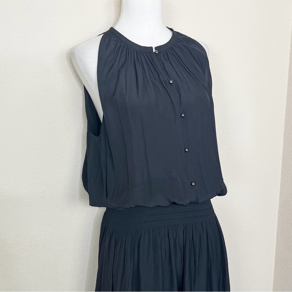 Ramy Brook Beatrice Black Sleeveless Midi Dress - Picture 4 of 10